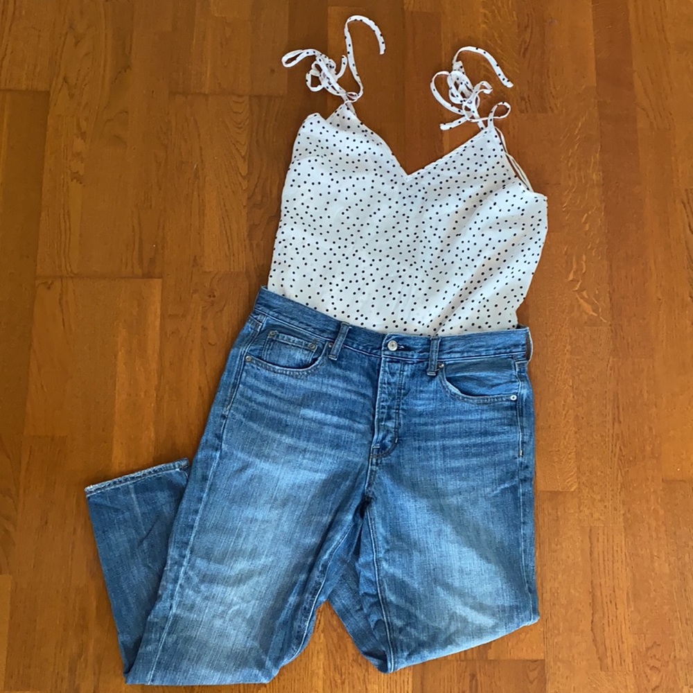 Hi rise boyfriend jeans